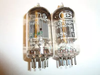 One Pair Of Mullard 12AX7 Tubes Branded Brimar & Electrohome • $94