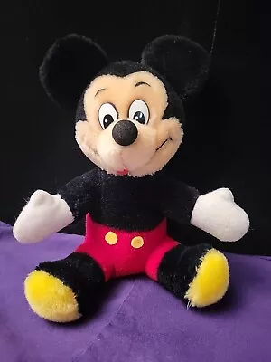 Mickey Mouse Plush 8  Sitting Vintage (mid-70s To Early 90s) Disneyland WDW • $10