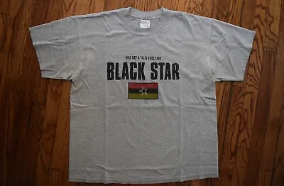 1998 BLACK STAR Vtg 90s Gray RAWKUS Rap Hip Hop Mos Def & Talib Kweli T-shirt XL • $349.99