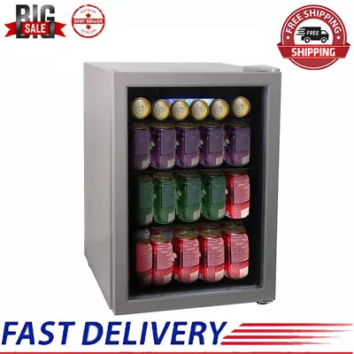 88 Can Beverage Refrigerator Soda Drink Cooler Mini Fridge For Home Office • $183.60