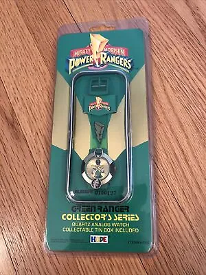 $175 • Buy 1994 Mighty Morphin Power Rangers Green Ranger Collector's Watch W/ Tin - New