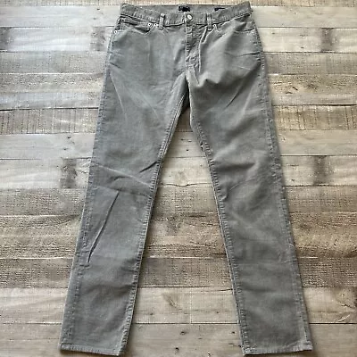 J Crew Corduroy Jeans Mens 32x32 Gray Slim Fit Flex • $28.74