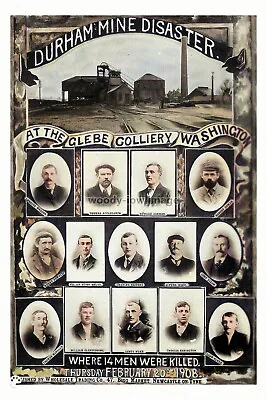 Col0111 - Mine Disaster At Glebe Colliery  Washington  Durham - Print 6x4 • £2.20