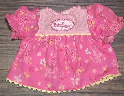Baby Alive Replacement Dress For Soft Face 2006 Doll Pink Floral Original (1) • $14