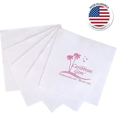 Caribbean Gem 5 Pack Jewelry Cleaner Polishing Cloths Silver Gold Gemstones • $15.24