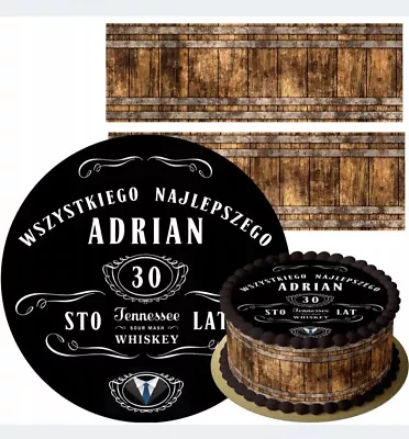 $26.53 • Buy Edible Jack Daniels Whiskey Cake Topper Cake Picture Zuckerbild + Text