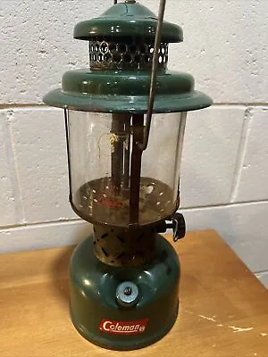 Coleman Lantern Green Pyrex Globe Make Offer! 220E Stamped  6 8  • $80