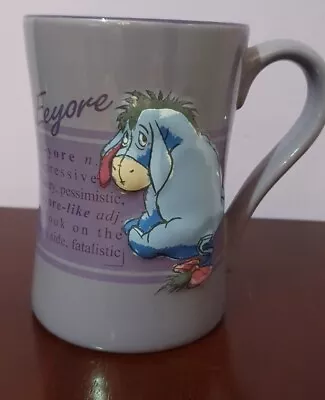 Disney Store 3D Eeyore Depressive Large Mug  Purple Approx 12.5cm High • £9.99