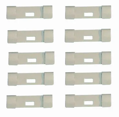 10 Pack VERTICAL BLIND Vane Saver OFF-WHITE Ivory FLAT Metal REPAIR CLIPS • $14.95