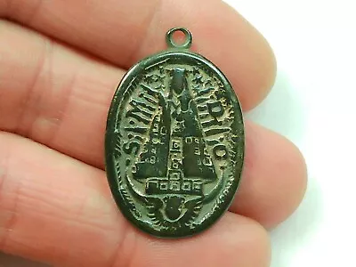 Ancient Excavated Apx 17th Century St. Maria De Guadalupe Religious Medal • $39.99