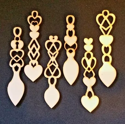£6.99 • Buy Welsh Love Spoons, Wedding Favours,  Wedding Decoration, Wooden, Vintage