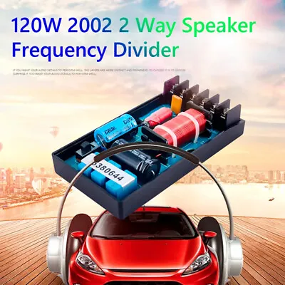 120W 2 Way Audio Speakers Frequency Divider Aplifier Crossover Filter UK • £4.99