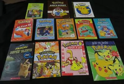 12 POKEMON Pikachu CHILDREN Chapter Picture BOOK LOT Handbook Child Boy Kid Set • $36.95