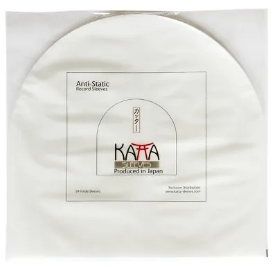 100 Pcs. - 7  Record ORIGINAL Plastic KATTA INNER SLEEVES - Made In Japan • $16.49