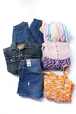 Zara Girls Medium Wash Pockets Straight Leg Denim Pant Size 13-14 Lot 6 • $42.69