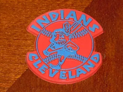 CLEVELAND INDIANS Vintage Old MLB RUBBER Baseball FRIDGE MAGNET Standings Board • $34.77