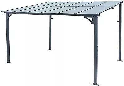 Metal Outdoor Pergola Gazebo Garden Awning Patio Canopy Rectangle SunShade 3size • $619.99