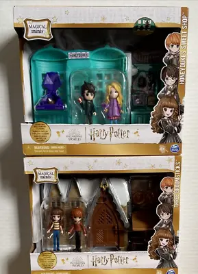 $35 • Buy 2 Harry Potter Magical Minis Playsets *NEW* Honeydukes Sweet Shop & 3 Broomstick