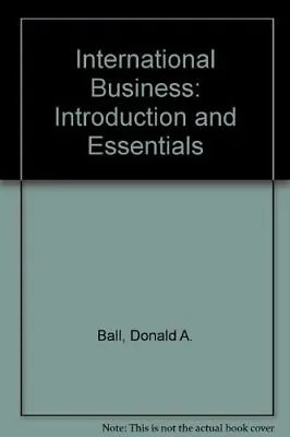 International Business: Introduction And Essen... Etc. • £3.49