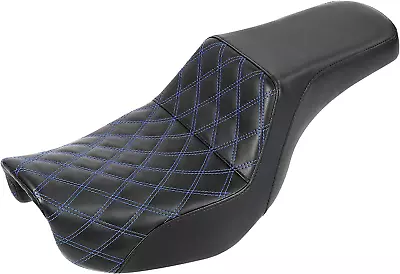 Motorcycle One Piece 2 Up Rider Driver Passenger Seat For Harley Dyna Super Glid • $254.99