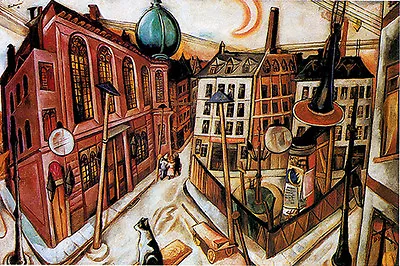 Synagogue In Frankfurt Germany German Max Beckman 1919 Fine Art Repro FREE S/H • $17.90