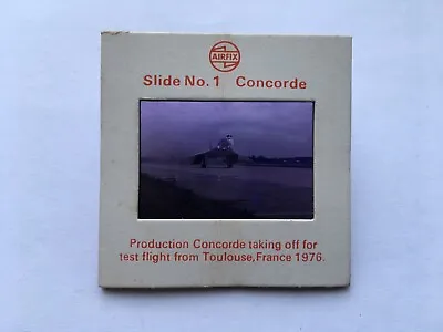 £9.99 • Buy SCARCE 1976 CONCORDE TAKING OFF FOR TEST FLIGHT FROM TOULOUSE AIRFIX Co SLIDE