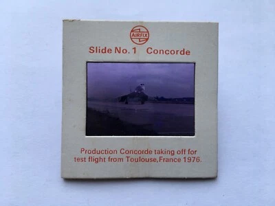 £9.99 • Buy SCARCE 1976 CONCORDE TAKING OFF FOR TEST FLIGHT FROM TOULOUSE AIRFIX Co SLIDE