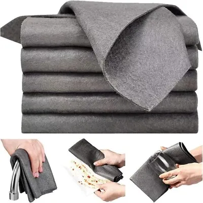 10PCS Thickened Magic Glass Cleaning Cloth Dishcloth Lint Free Rag Polish Cloth • £2.49