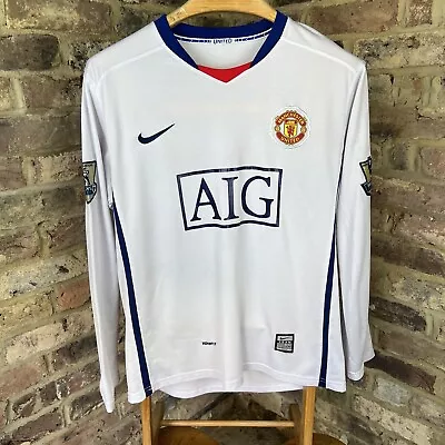 2008/10 Manchester United Away Shirt Longsleeve Cantona 7 Size XL  • £35