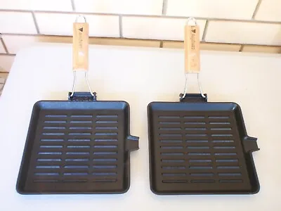 Campfire Brand - Grill Pan With Folding Handle Camping Cooking X 2 ( USED ) • $24.95