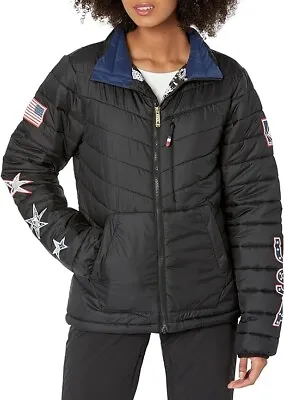 VOLCOM Tia Puff Jacket - Womens Large (NEW) USA Snowboard Team USST Snow Puffer • $89