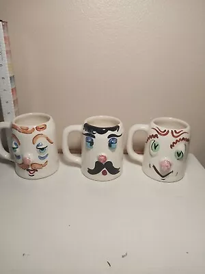 3 Vintage Pfaltzgraff Muggsy Pickled Pete Handsome Herman Cockeyed Charlie • $60