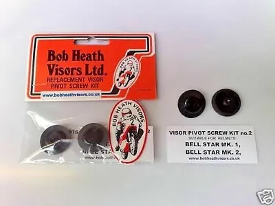 Bell Star 1+2 Helmet Visor Pivot Posts/screws Kit Bob Heath Visors Kit 2 • $7.45