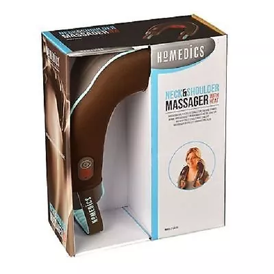 Homedics NMSQ-215 Battery Or AC Portable Neck & Shoulder Massager Heat Vibration • £13.49