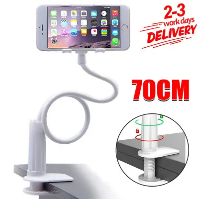 360 Gooseneck Table Bed Clamp Stand Holder Mount For IPad Tablet Flexible Arm UK • £8.96