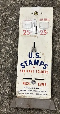 Vintage Postage Stamp Machine Vending Post Office Antique Postal Service NO KEY • $44.99