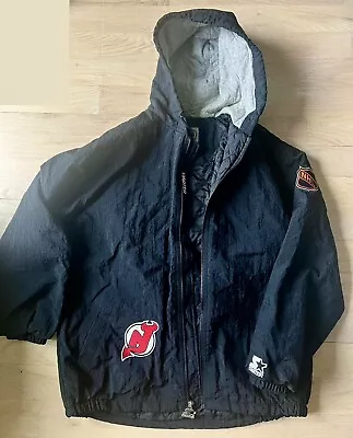 Starter Jacket Vintage 1993 NJ New Jersey Devils - Mens LARGE NHL HockeyFull Zip • $26