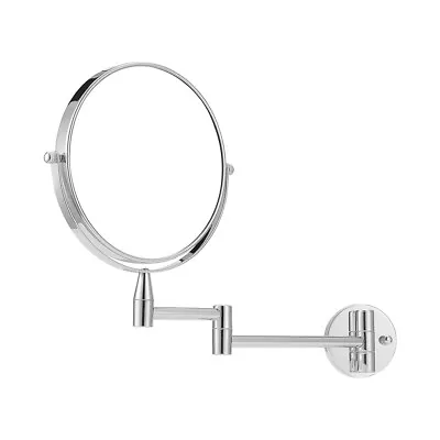 Wall Mounted Makeup Mirror Bathroom Mirror Double Sided 5x Magnifying Extendable • £18.95