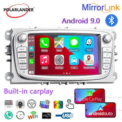 7  2 Din Car Radio Touch Screen MP5 GPS/TFT/BT For Ford/Focus/S-Max/Mondeo 9 • $98.99