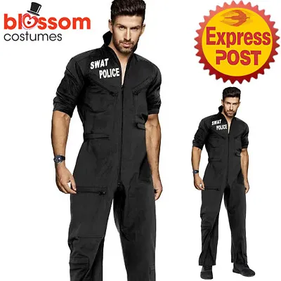 CA1469 SWAT Adult Costume Mens Police Special Ops Military Fancy Dress Halloween • $22.46