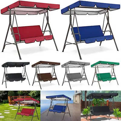 £5.98 • Buy Replacement Canopy For Swing Seat 2/3 Seater Garden Hammock Swing Chair Cover