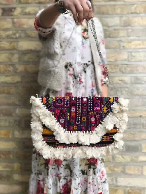 £19.90 • Buy Boho Vintage Banjara Gypsy Clutch Evening Bag Hippie Tribal Ethnic Native Hippie