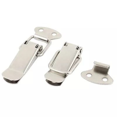 2 Set Stainless Steel Cabinet Case Box Suitcase Draw Toggle Loop Latch Hasp • $6.67