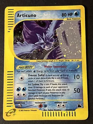 Articuno H3/H32 Skyridge Holo Rare Vintage WotC ESeries Pokemon TCG Card • $249