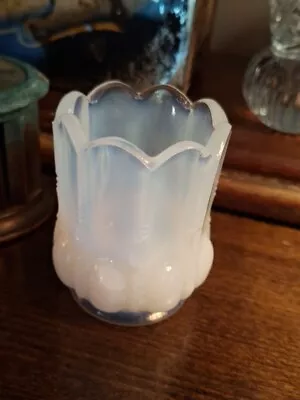 Vintage Degenhart Milk Glass Beaded Ovals Toothpick Holder • $9