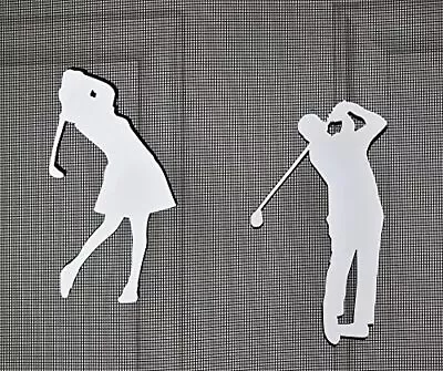 ® Golfers - Man & Woman Flexible Safety Screen Magnets: Double-Sided. Bright ... • $24.87