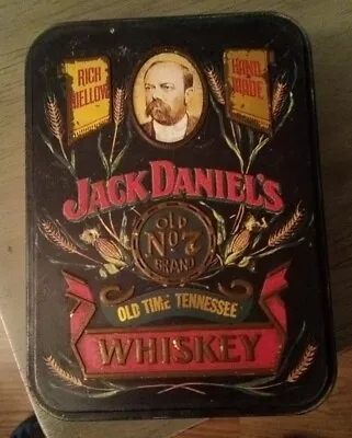 Vintage Jack Daniel's Old No 7 Whiskey Hinged Tin - Embossed 1906 - No Bottles • $17