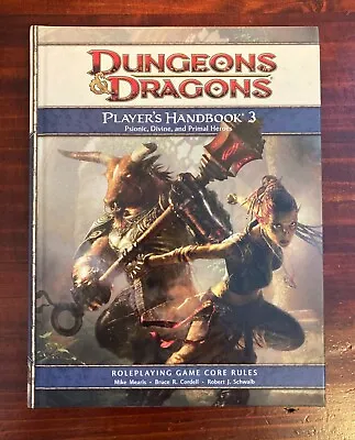 $61.99 • Buy Player's Handbook 3 - Dungeons & Dragons 4th Edition - Core Rulebook - VGC