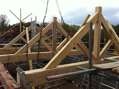 Oak Trusses Made To Your Design - Green Or Air Dried - Oak Frames - Conservatory • £0.99