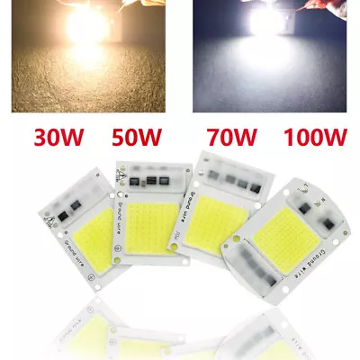 LED COB Chip Integrated Smart IC Driver Floodlight 30W 50W 70W 100W 220V 110V • £4.37